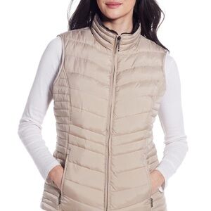 WEATHERPROOF QUILTED PUFFER VEST WITH PLUSH LINING size M NWT
